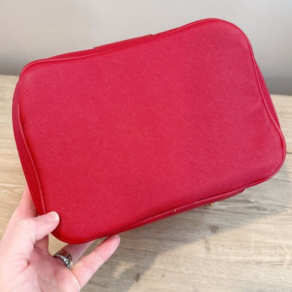 NWT Ted Baker London 4 Four Piece Travel Toiletry Cosmetic Case Set Red Floral - Picture 9 of 10